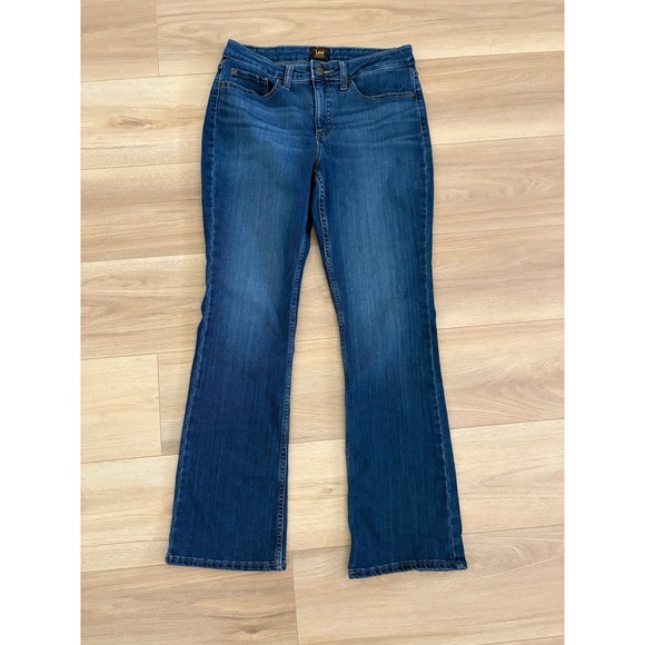 Lee Denim - Lee Women's Bootcut Jeans Dark Wash Denim Classic Fit Stretch Everyday